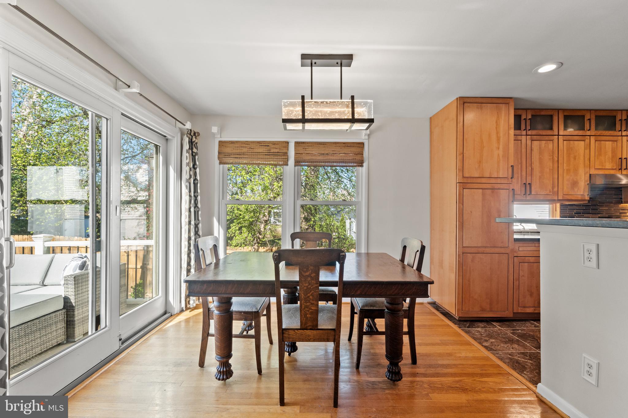 2411 Culpeper Road Alexandria, VA 22308 - Photo 10 of 36 Alternate view of Dining area & exit onto deck.