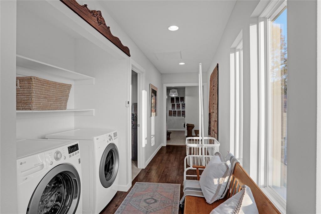 7070 Armadillo Rdg Road McKinney, TX 75071 - Photo 24 of 34 a view of a hallway with washer and dryer