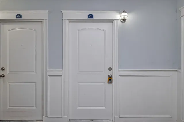 a view of a closet area