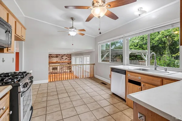 a very nice looking room with a large window