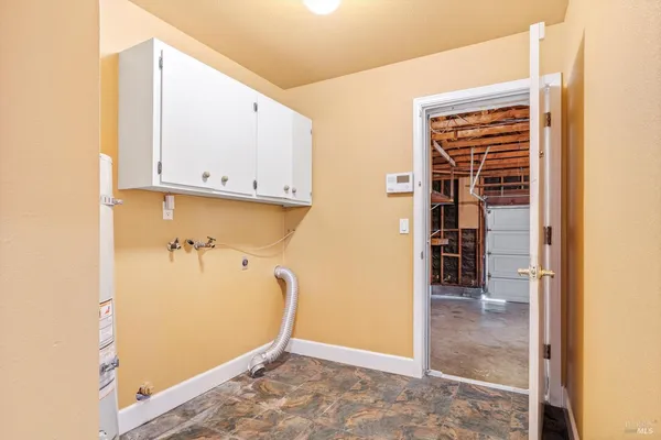a view of water heater room