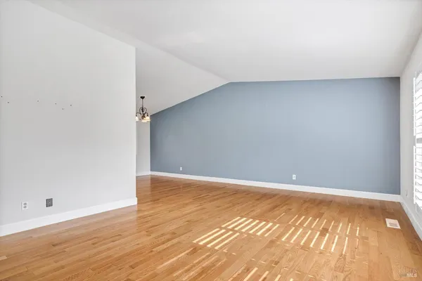 a view of an empty room