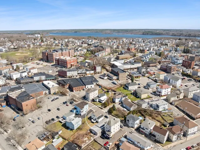 an aerial view of a city