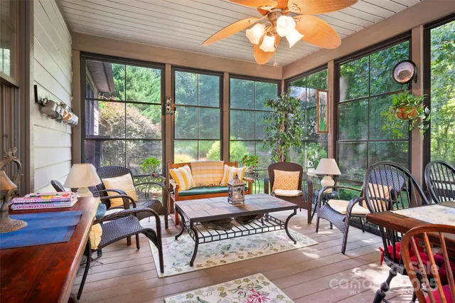 a outdoor space with furniture