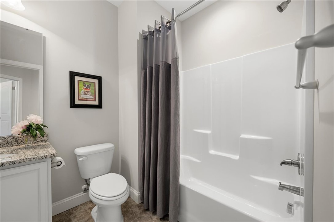 21 Barron Glenn Way Anderson, SC 29621 - Photo 40 of 48 This clean, well-appointed Bathroom #2 features a combined shower and tub, providing practical utility, easy maintenance, and style.
