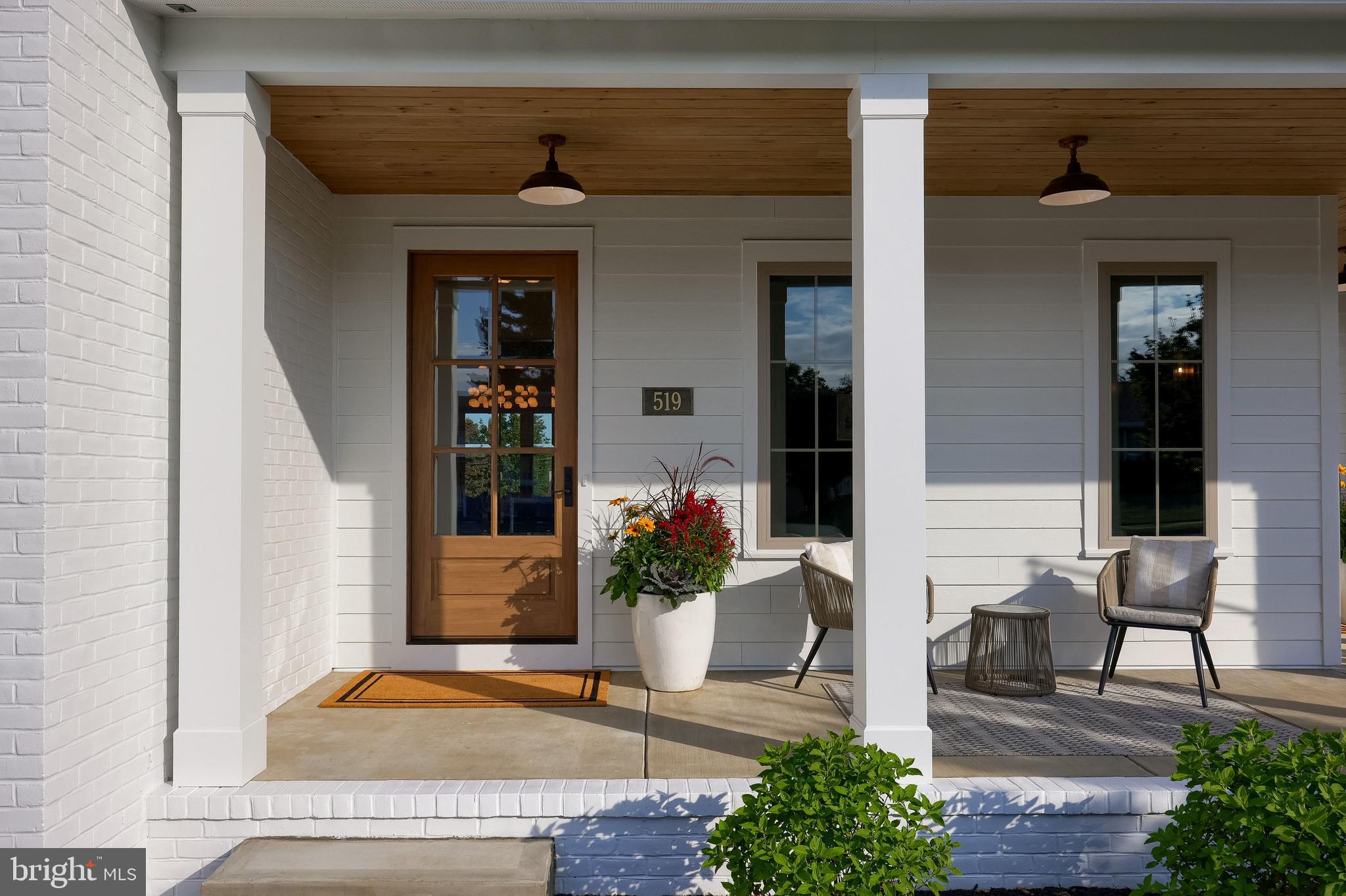 519 Cedar Avenue Hershey, PA 17033 - Photo 3 of 82 a front view of a house with outdoor seating and flowers