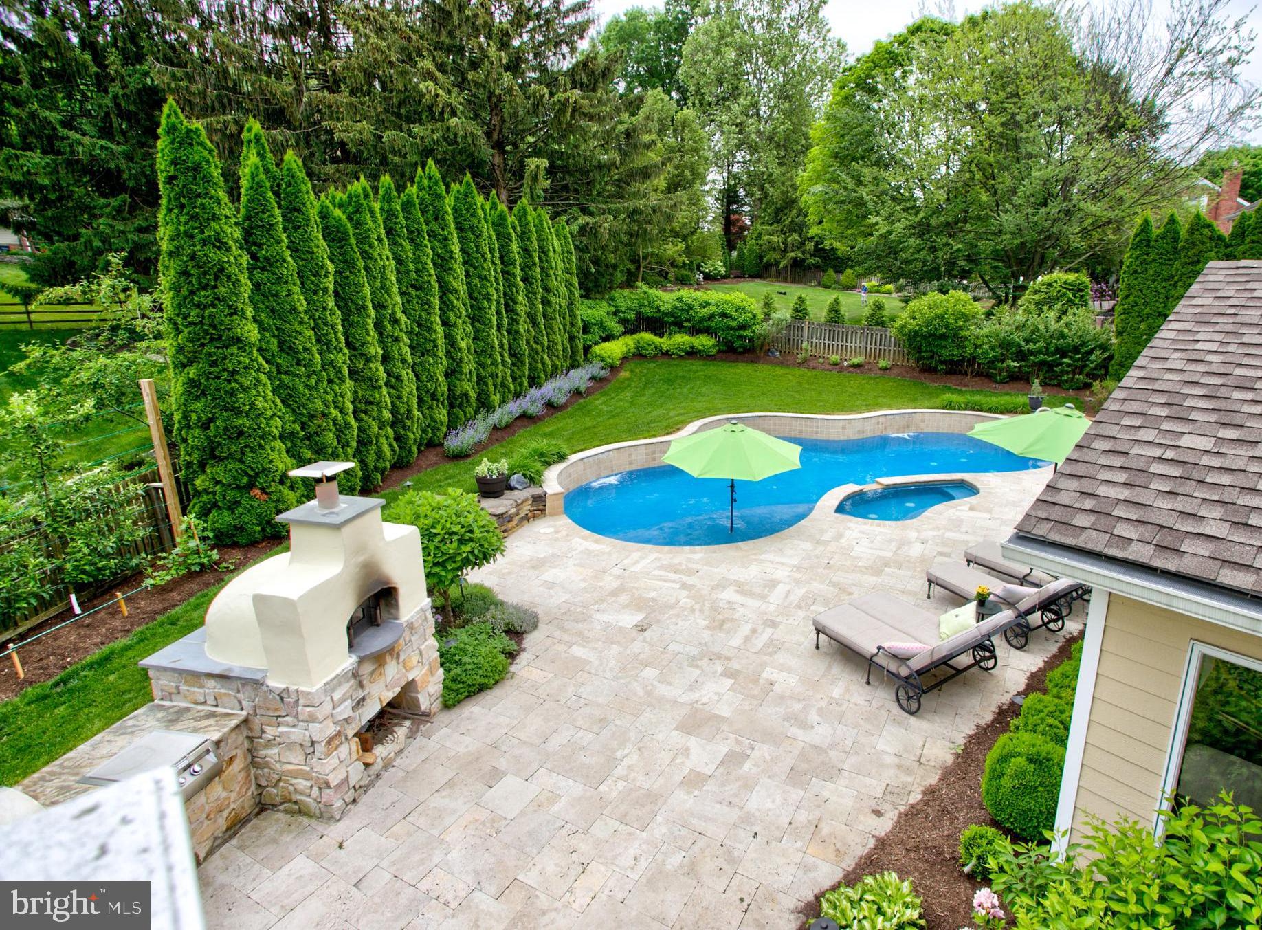 1626 Meadowlark Road Wyomissing, PA 19610 - Photo 107 of 123 View from Bedroom 3 Balcony to pool