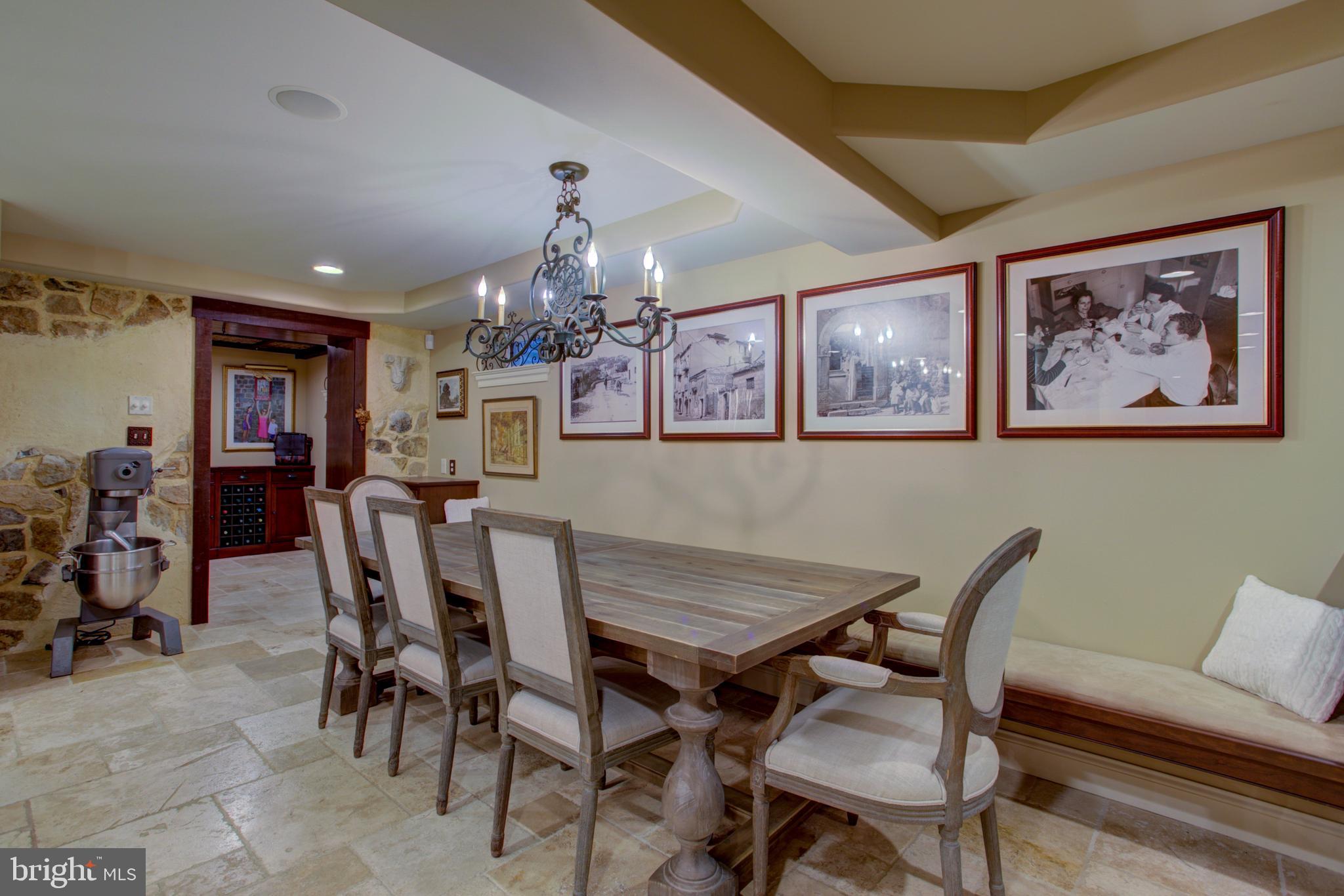 1626 Meadowlark Road Wyomissing, PA 19610 - Photo 44 of 123 Basement level dining area & wine storage