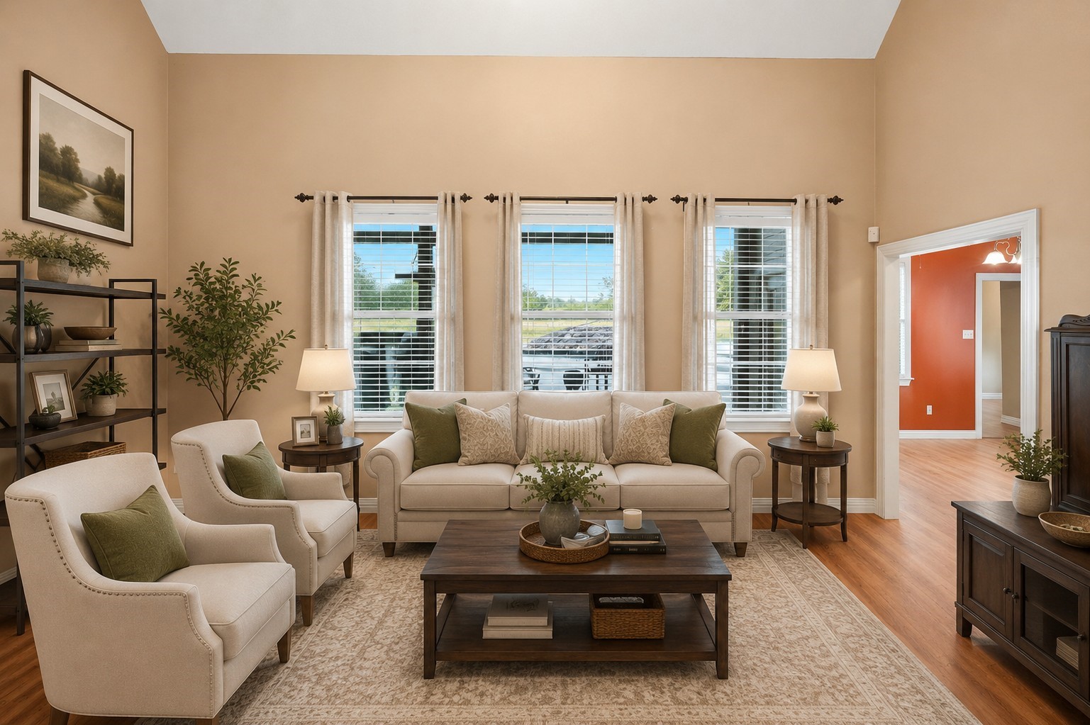 144 Wood Farm Road Huntsville, TX 77320 - Photo 9 of 50 a living room with furniture and a large window