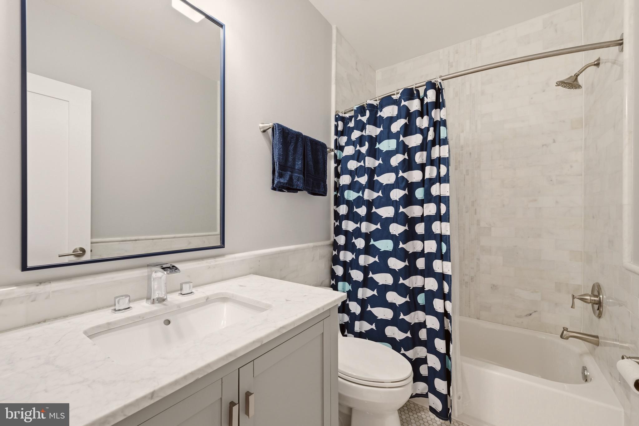 1705 Bay Street Southeast Washington, DC 20003 - Photo 25 of 29 a bathroom with a sink toilet and shower