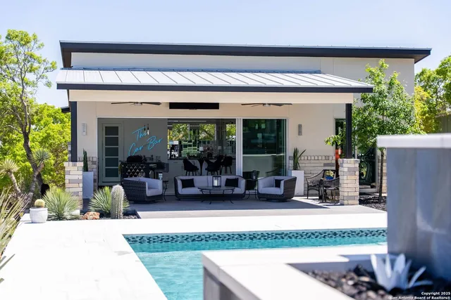 a view of a entryway door front of house