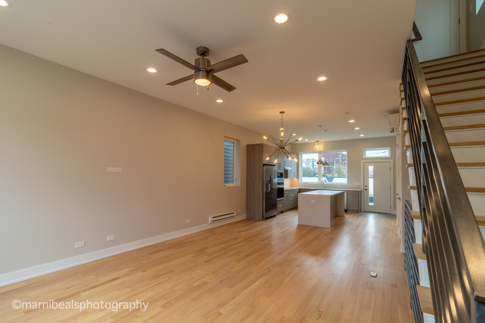 1349 East Marquette Road Chicago, IL 60637 - Photo 7 of 26 a view of a kitchen with a sink and wooden floor