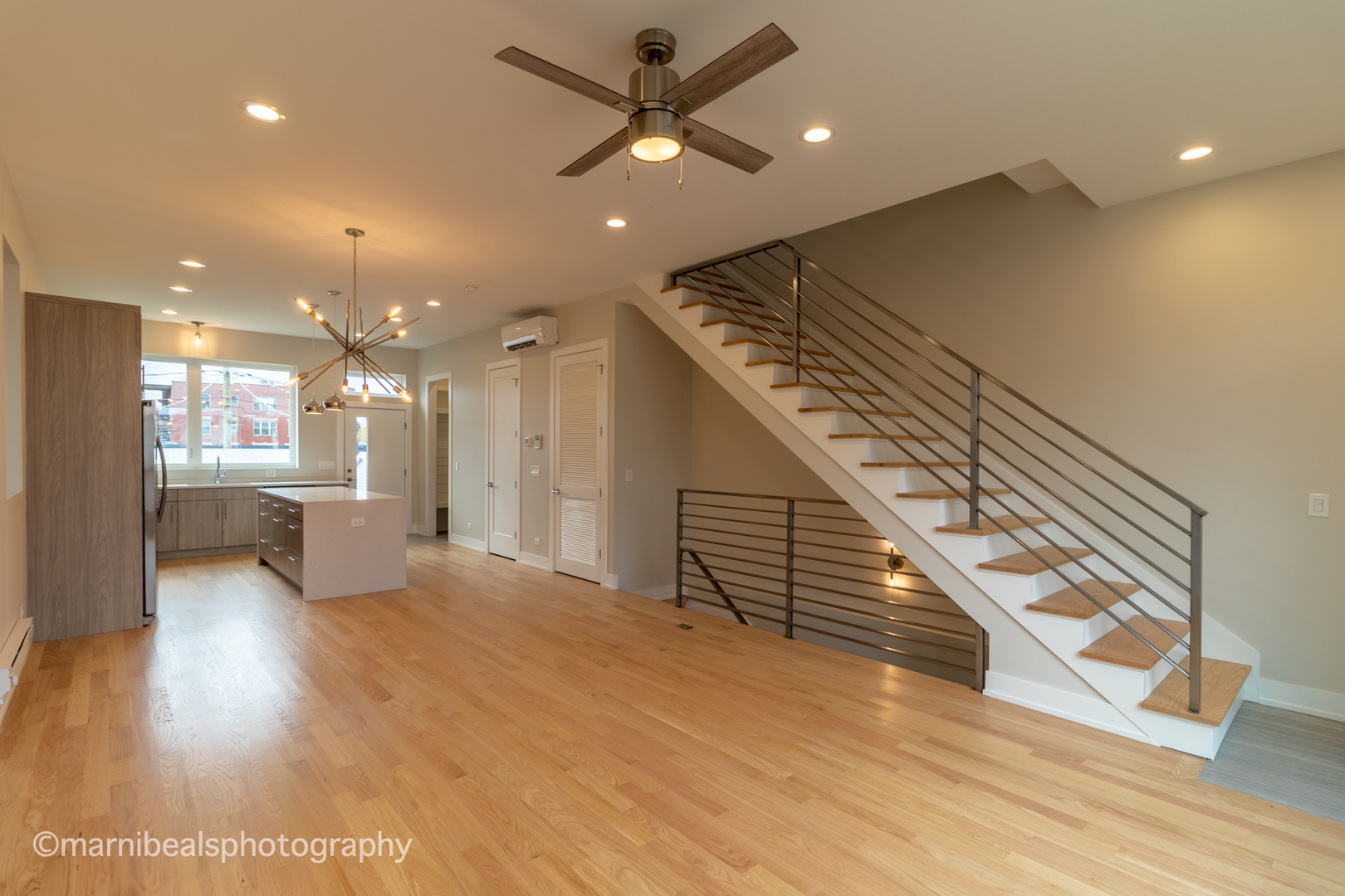 1349 East Marquette Road Chicago, IL 60637 - Photo 8 of 26 a view of a kitchen with a sink and a ceiling fan