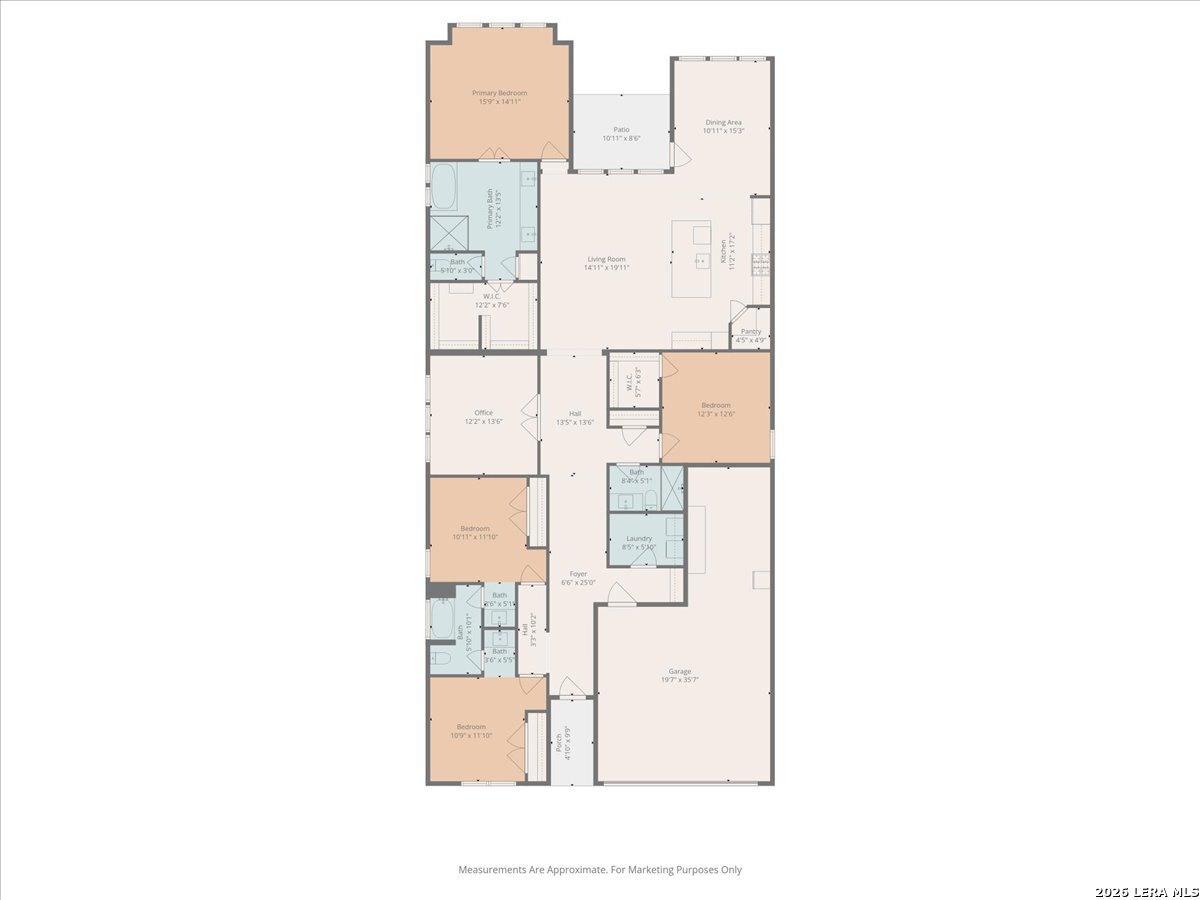 3034 Agar Bulverde, TX 78163 - Photo 33 of 33 a picture of a floor plan