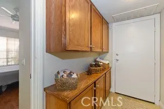 a room with storage and utility