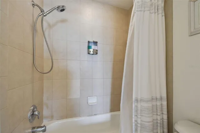 a view of a lake with a city