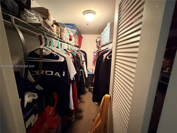 a room with storage and utility