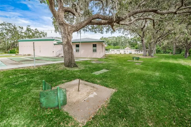a view of a house with yard and a tree