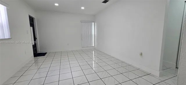 a view of an empty room