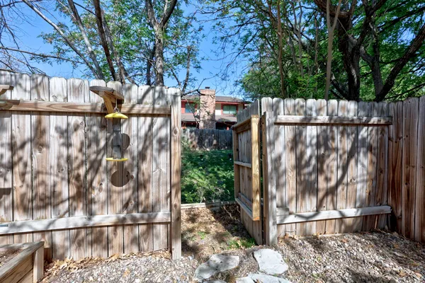 a backyard of a house