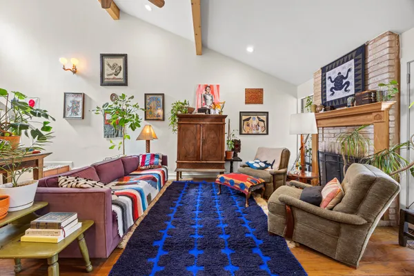 a bedroom with furniture and a couch