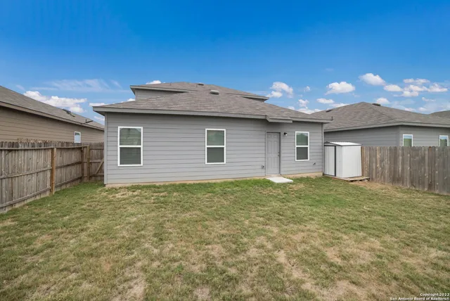 a backyard of a house