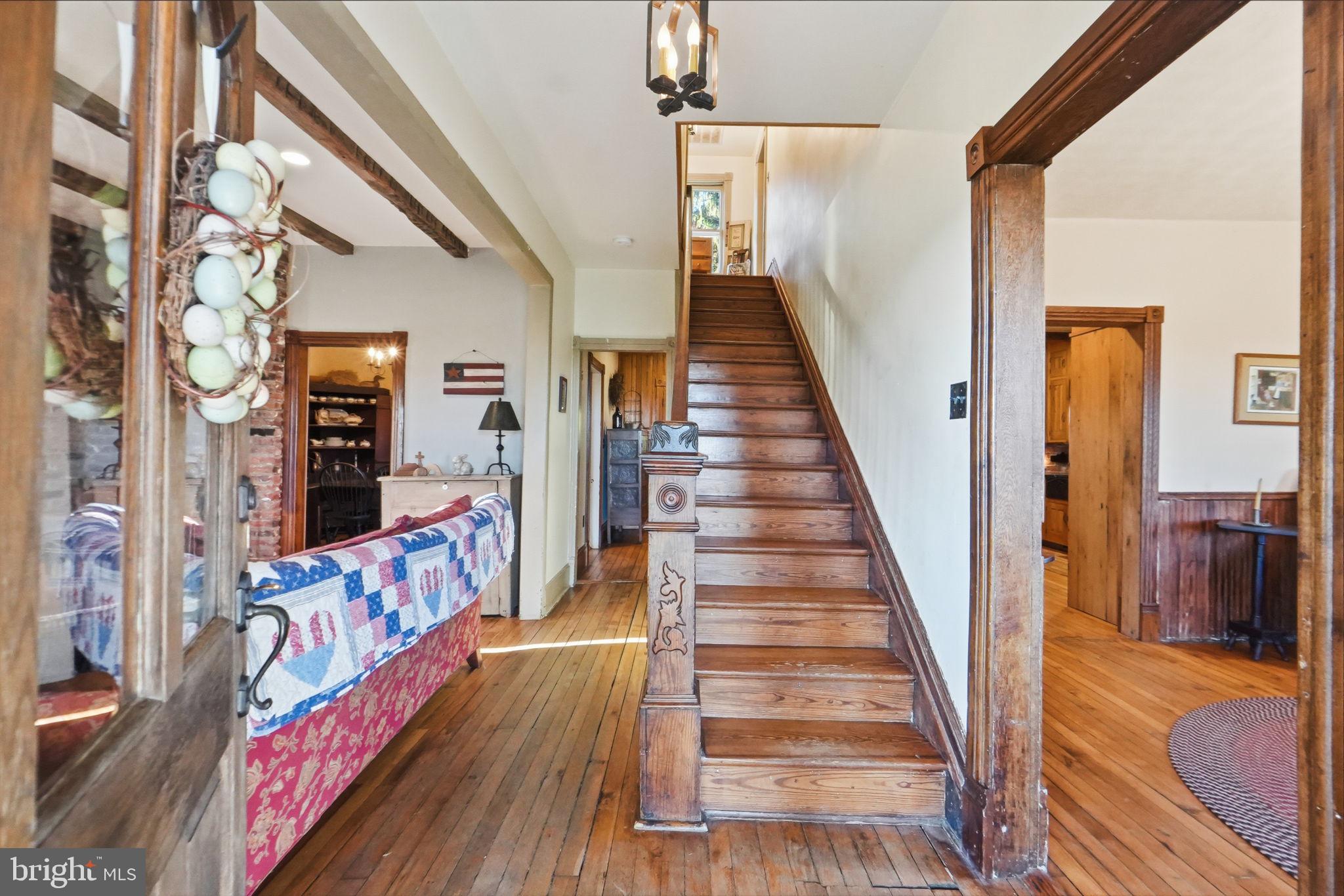 13405 John Kline Road Smithsburg, MD 21783 - Photo 2 of 96 a view of entryway with wooden floor and stairs