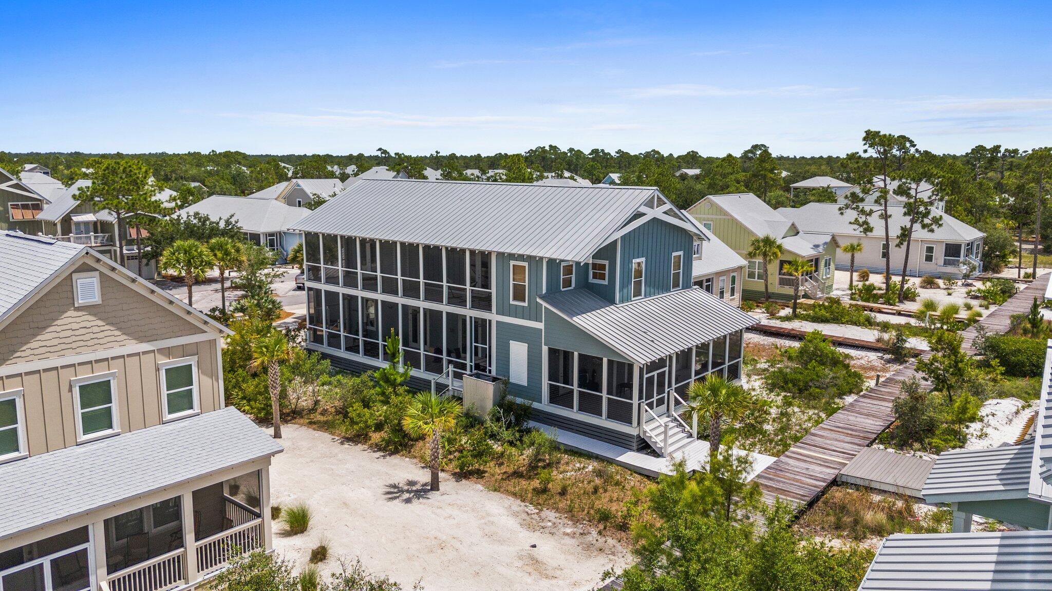 a view of a city in middle of a city