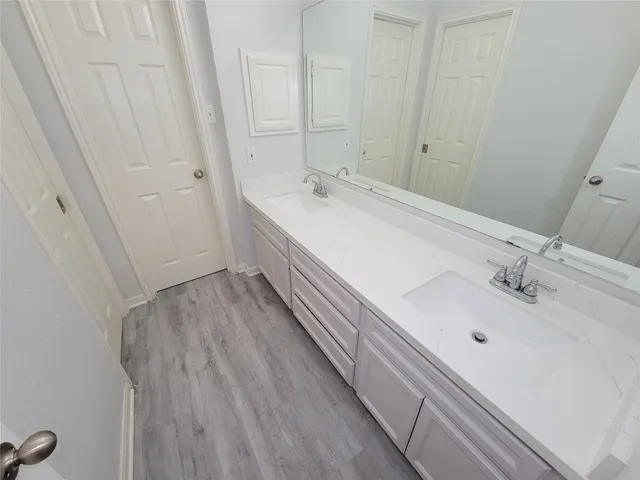 a view of a room with empty racks