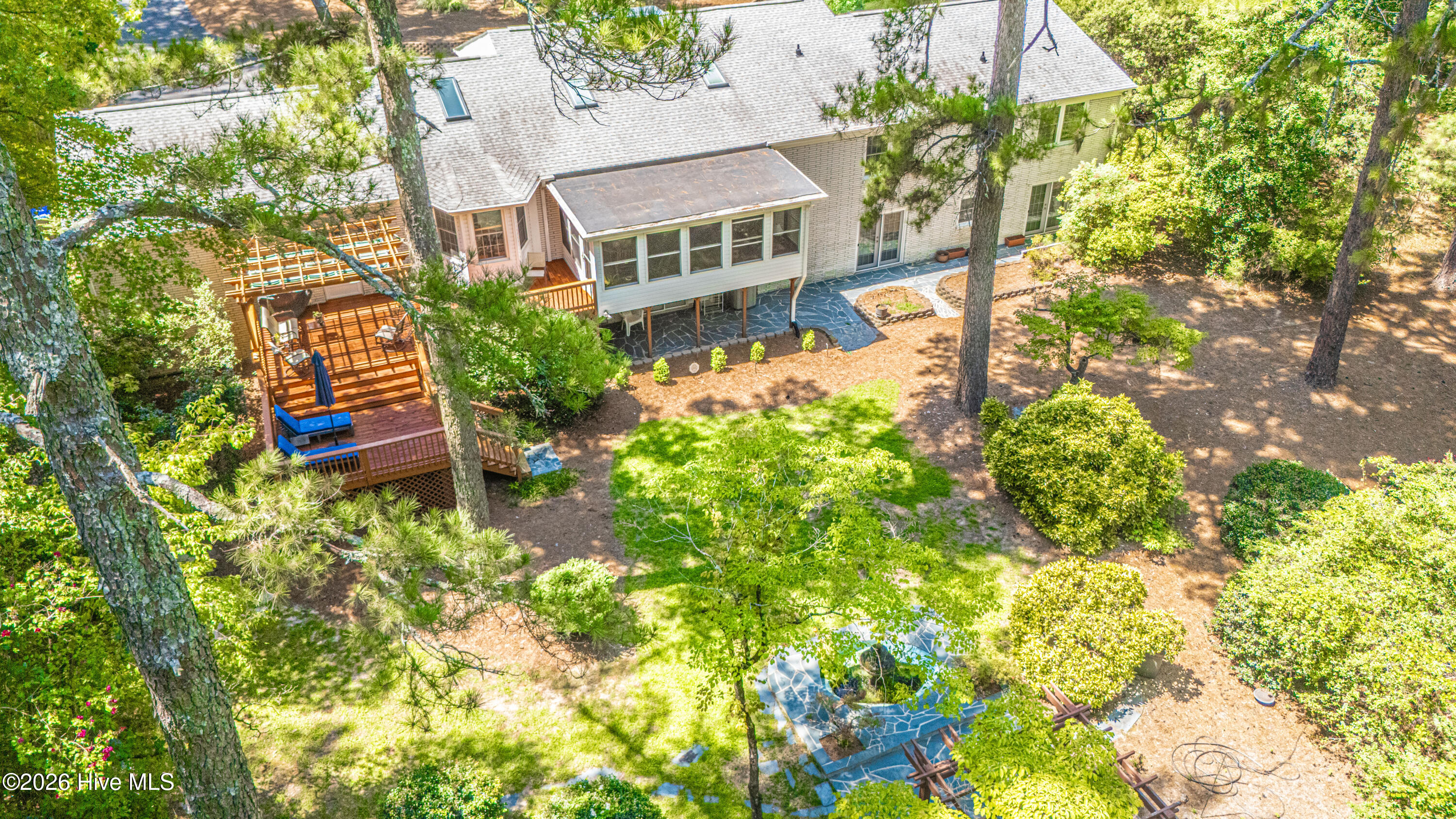 105 Canterbury Road Southern Pines, NC 28387 - Photo 52 of 57 Aerial of the back of the house