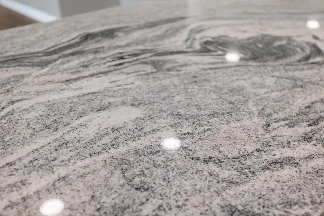 a view of a lake from a window