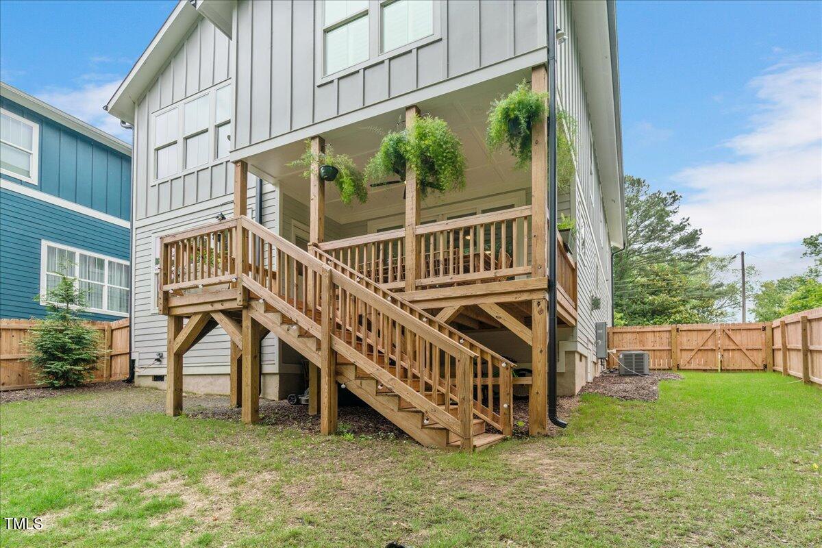 1005 Glascock Street Raleigh, NC 27610 - Photo 50 of 55 50-Exterior Deck View