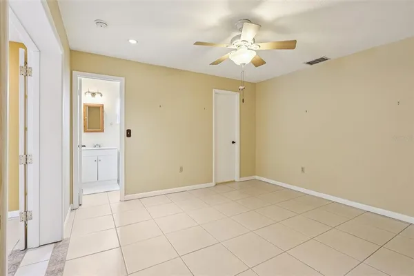 a view of an empty room