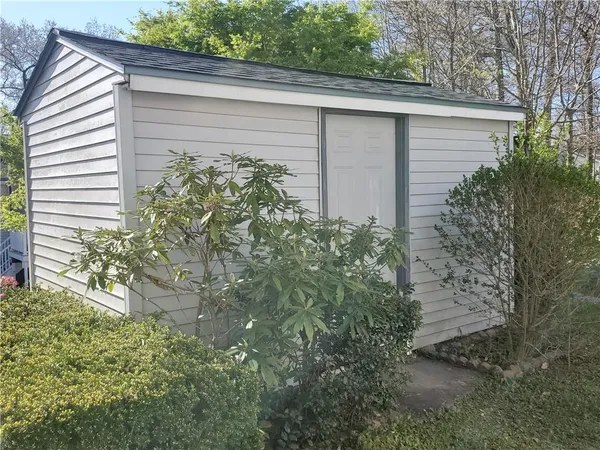 a backyard of a house