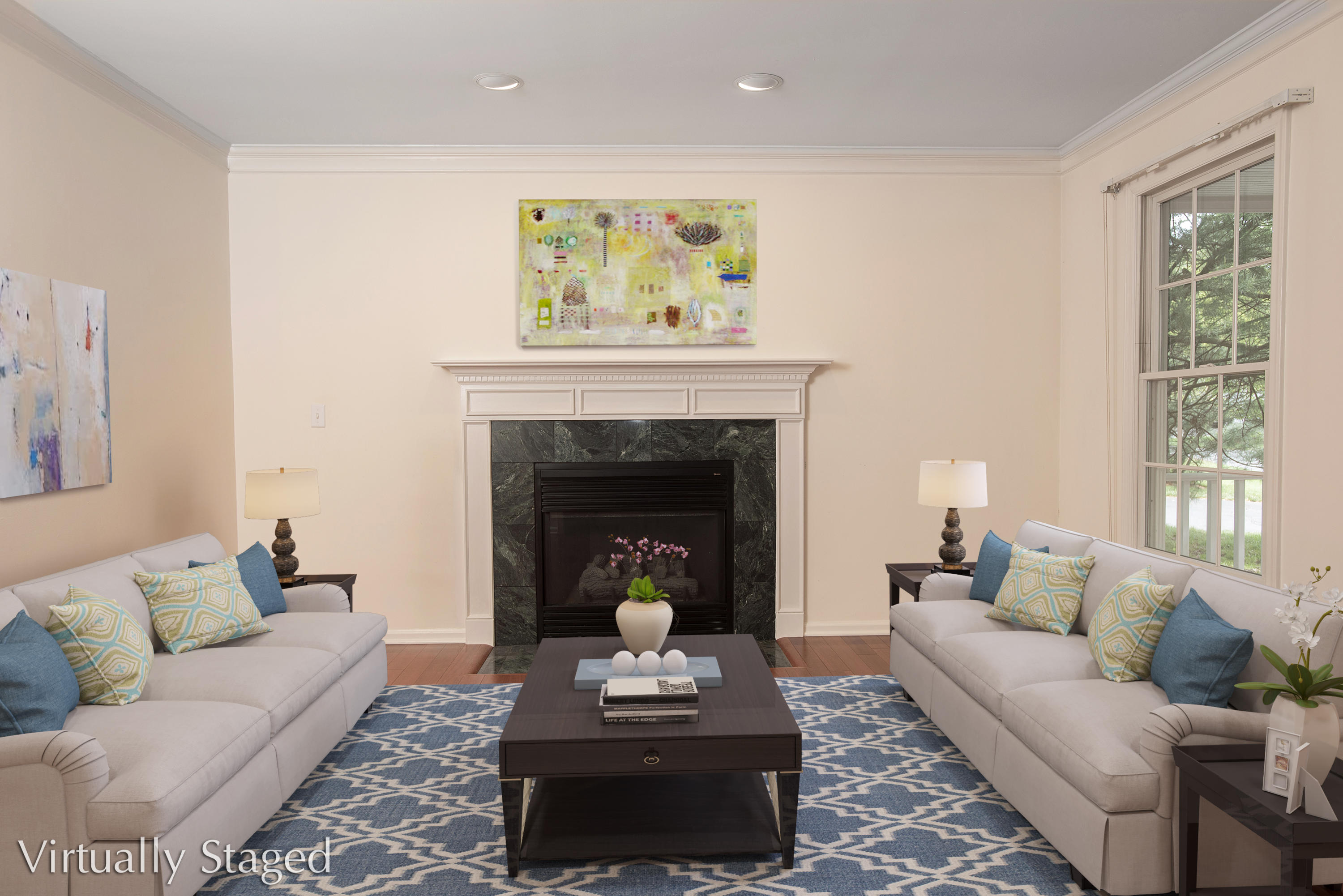 17 Getner Trail, Unit 17 Norwalk, CT 06854 - Photo 11 of 33 a living room with furniture and a fireplace