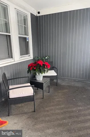 a outdoor space with sitting area