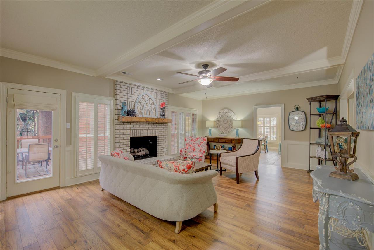 9162 Fox Ridge Road Germantown, TN 38139 - Photo 10 of 25 a living room with furniture and a fireplace