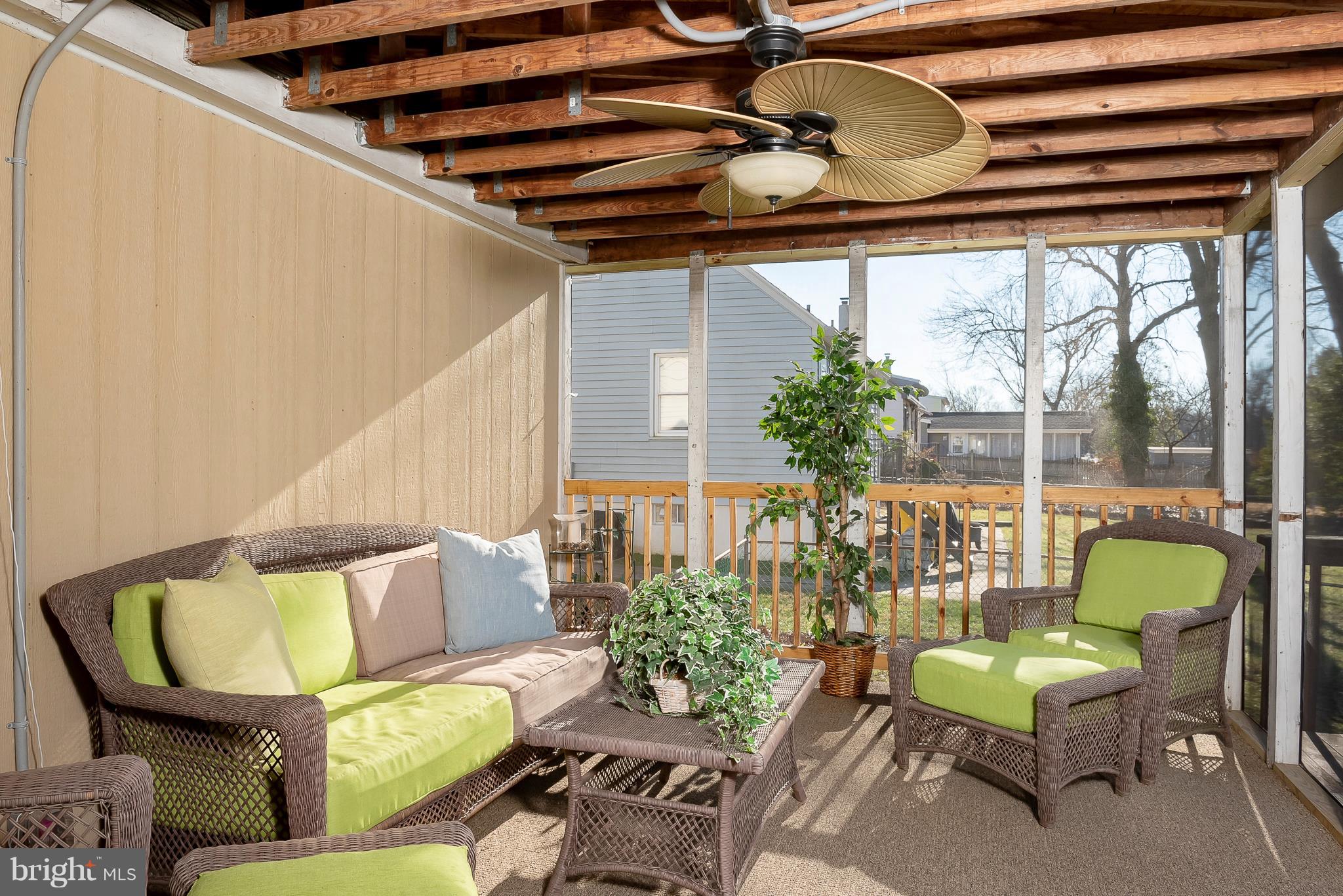 110 South Longcross Road Linthicum Heights, MD 21090 - Photo 24 of 31 Screened Covered Deck Area
