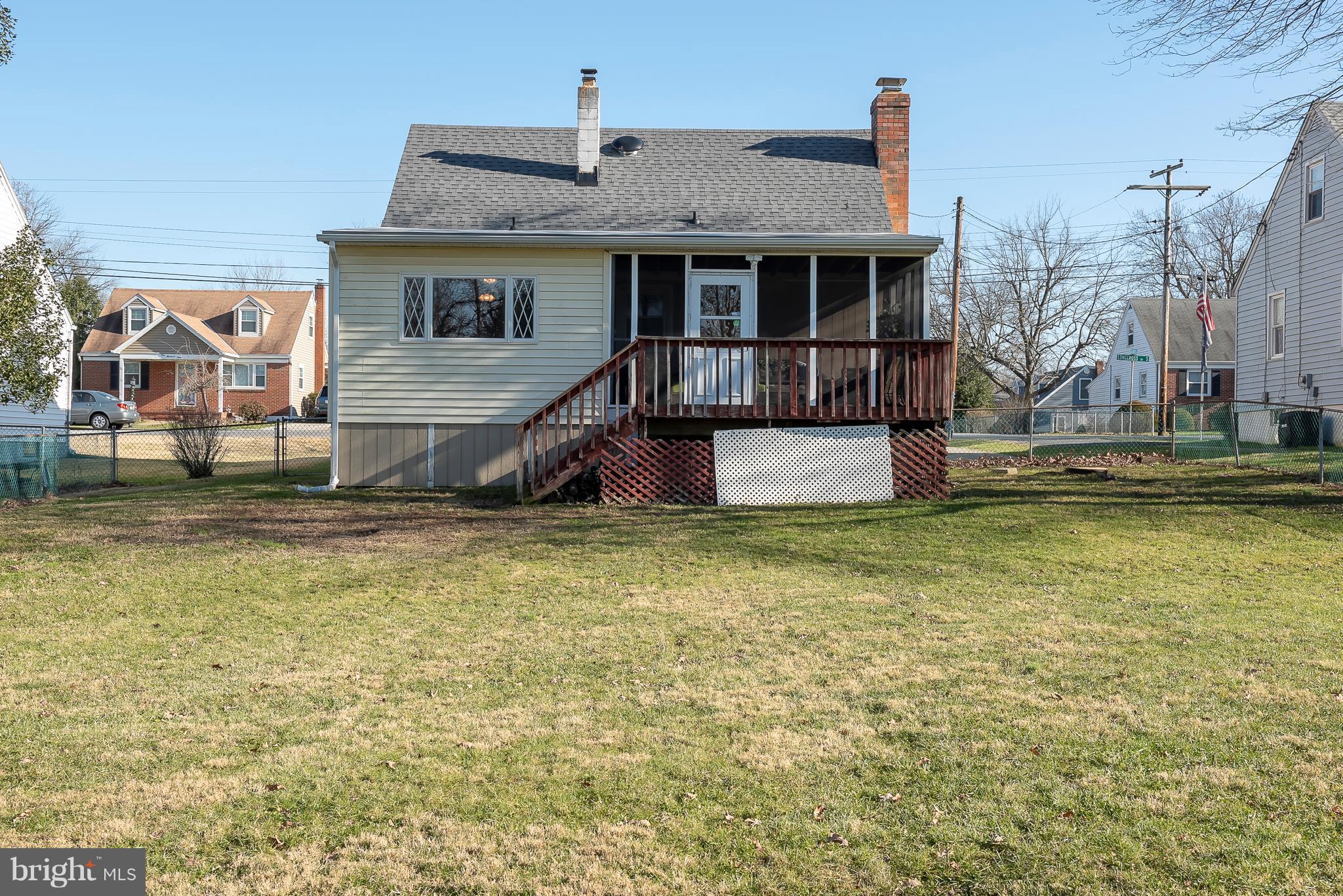 110 South Longcross Road Linthicum Heights, MD 21090 - Photo 31 of 31 Rear View 2 w/ Open Deck Area