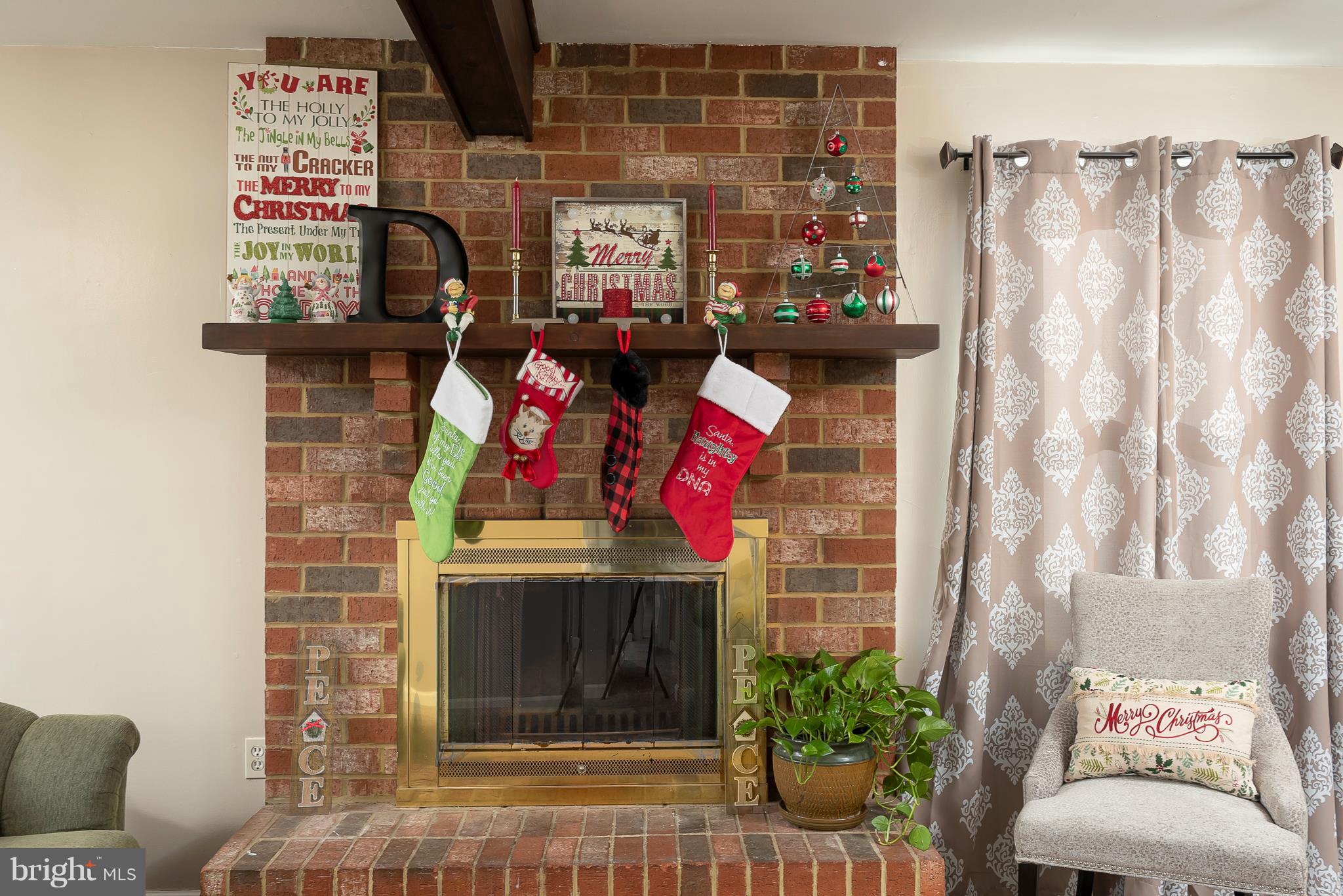 110 South Longcross Road Linthicum Heights, MD 21090 - Photo 10 of 31 Raised Hearth Brick Fire Place