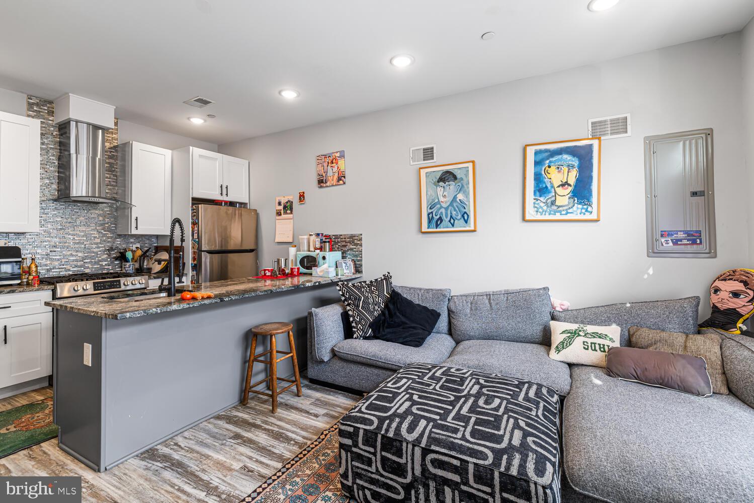 1214 South 20th Street Philadelphia, PA 19146 - Photo 20 of 34 a living room with stainless steel appliances furniture and a window