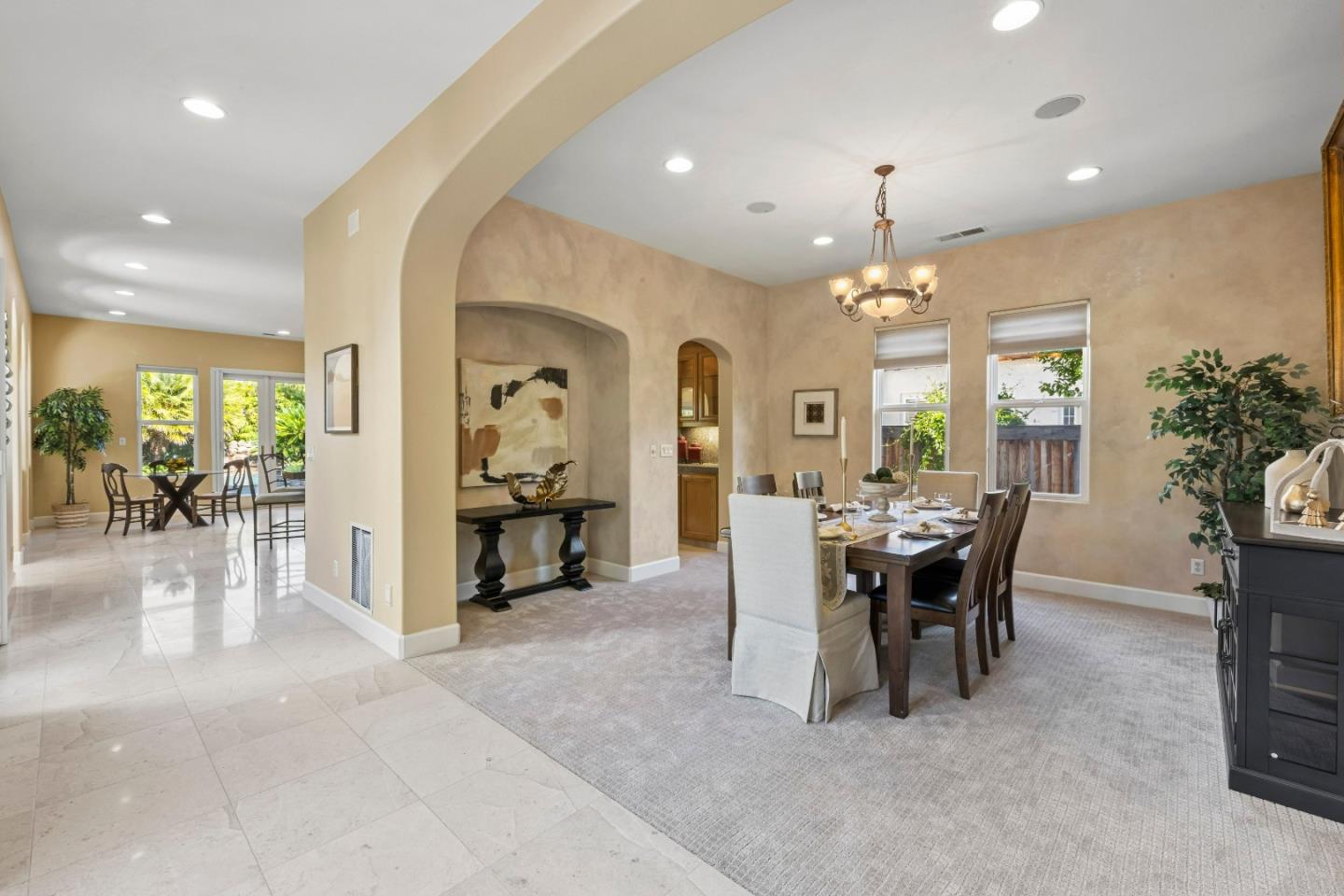 7466 Dunbar Court Gilroy, CA 95020 - Photo 15 of 103 a view of a dining room with furniture and a livingroom