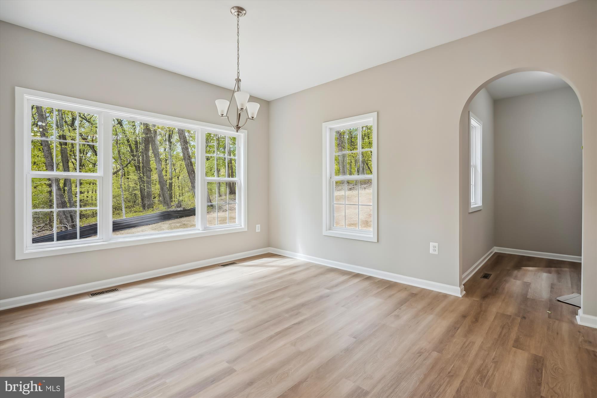 2 Eggbornsville Road Rixeyville, VA 22737 - Photo 15 of 63 a view of an empty room with wooden floor and a window