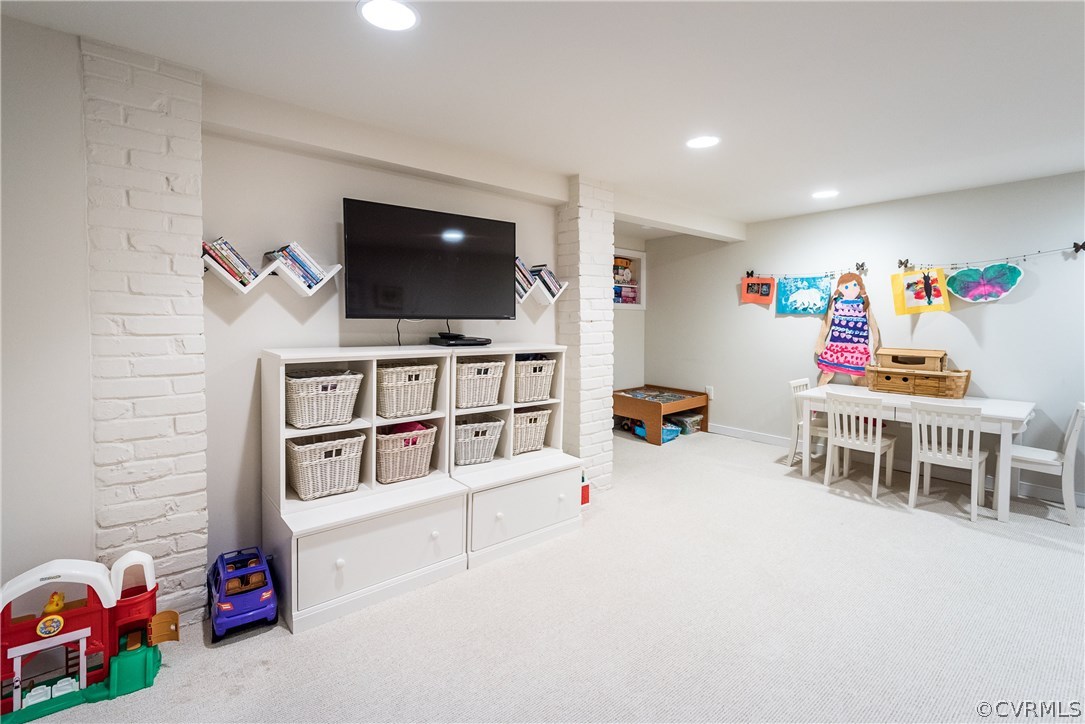 204 Seneca Road Richmond, VA 23226 - Photo 35 of 47 Waterproofed and cheery Basement Rec Room