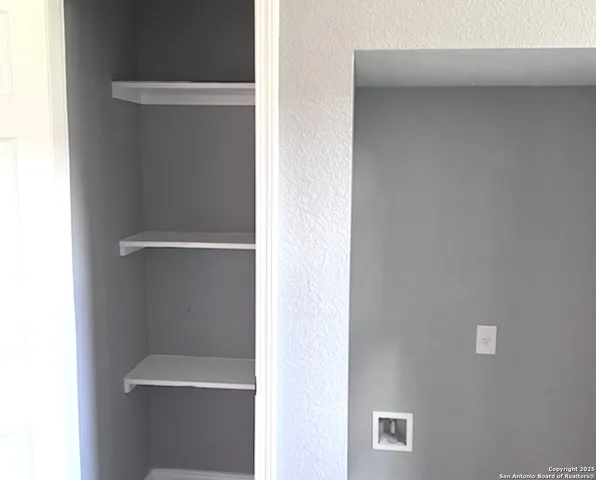 a close view of closet