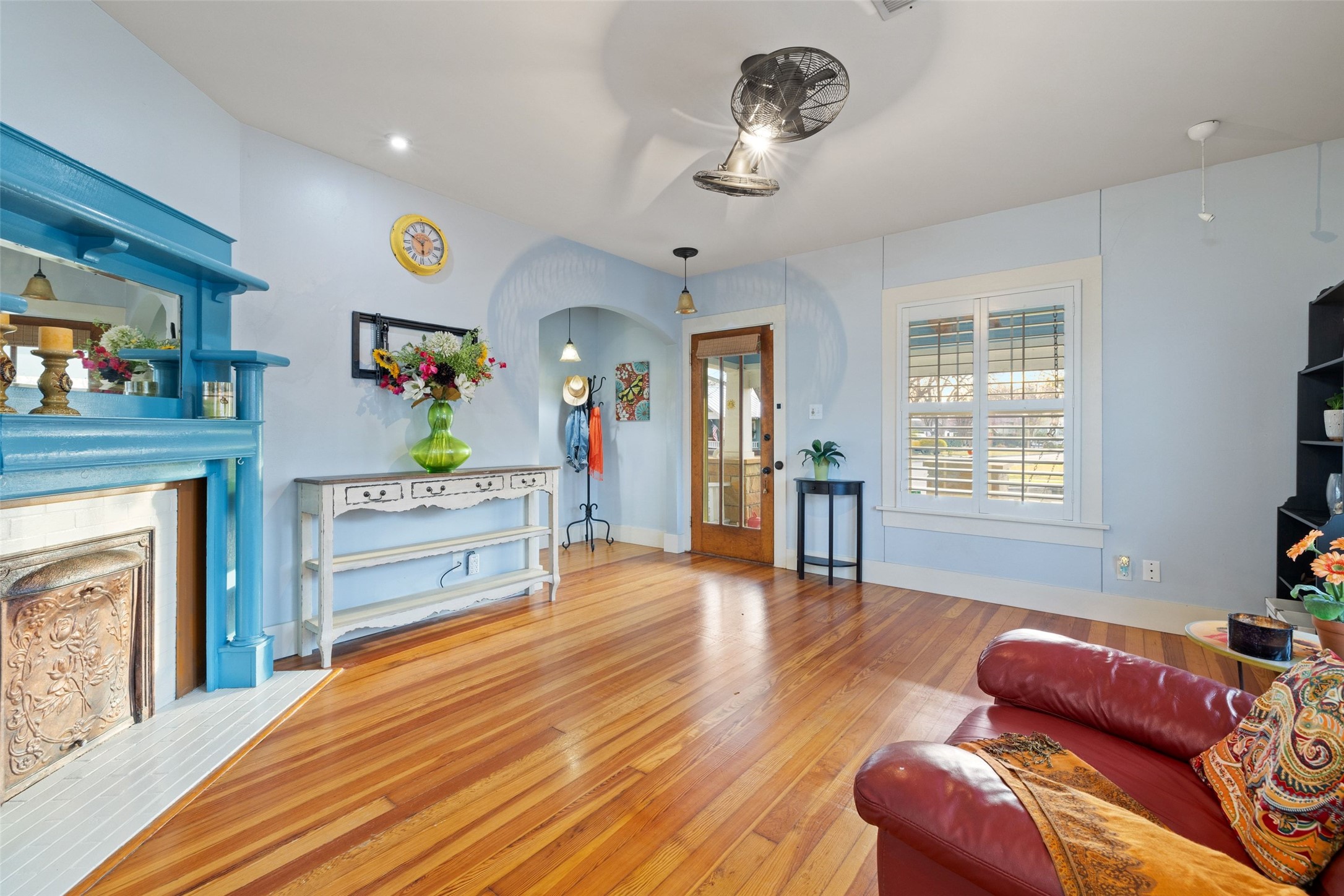 1507 South Church Street Georgetown, TX 78626 - Photo 12 of 40 a bedroom with furniture and a wooden floor