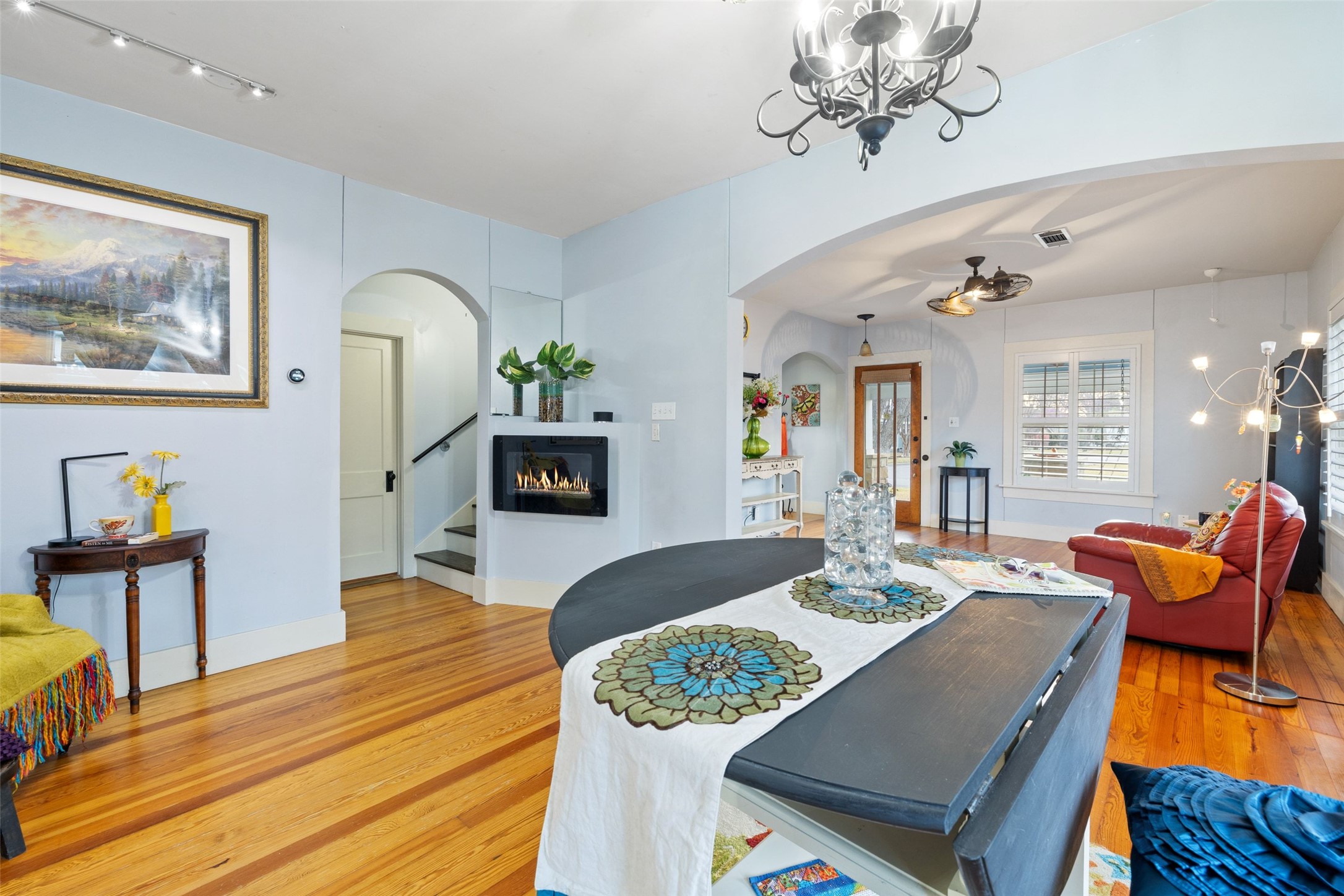 1507 South Church Street Georgetown, TX 78626 - Photo 15 of 40 a living room with furniture and a wooden floor
