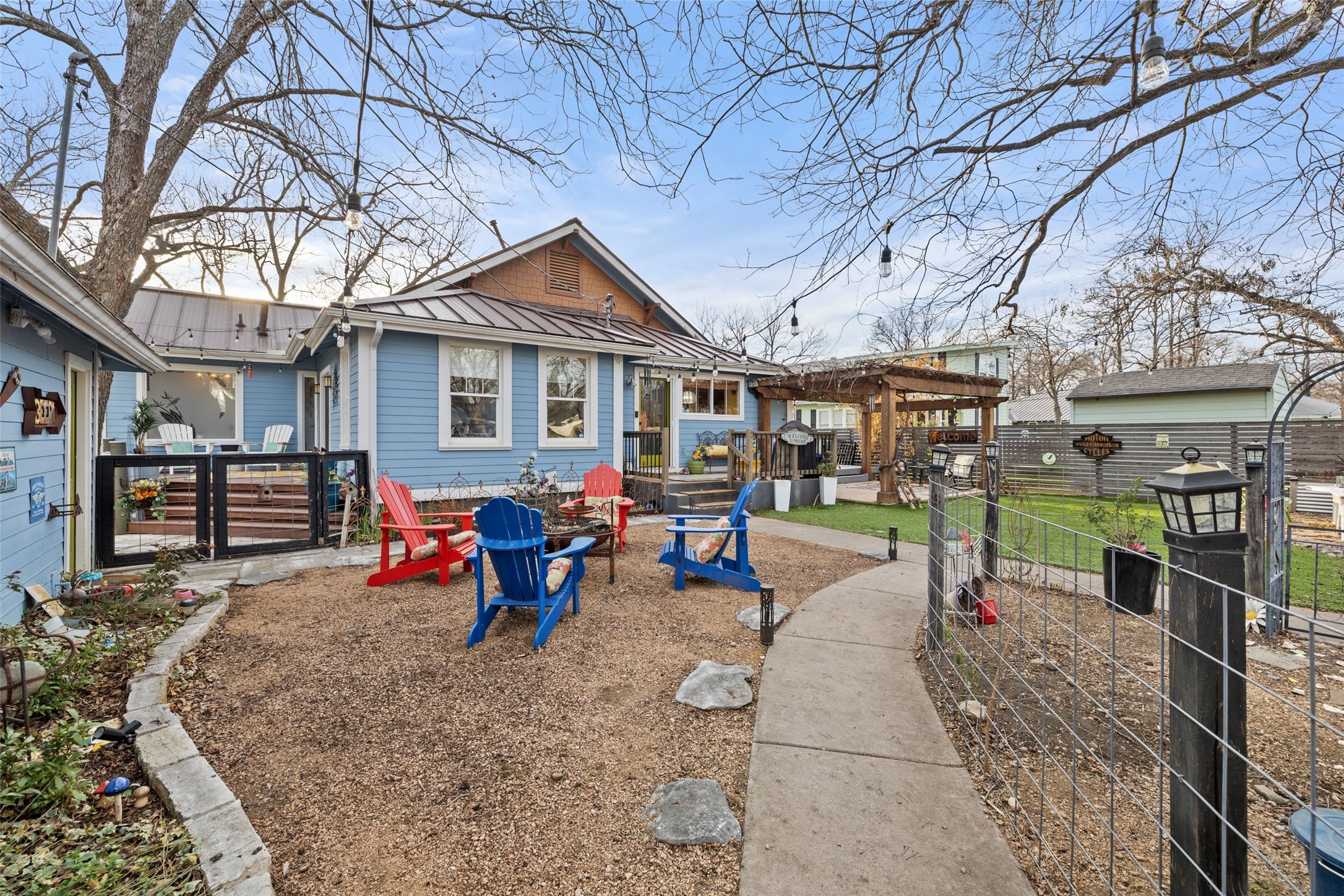 1507 South Church Street Georgetown, TX 78626 - Photo 31 of 40 a view of a house with backyard and sitting area