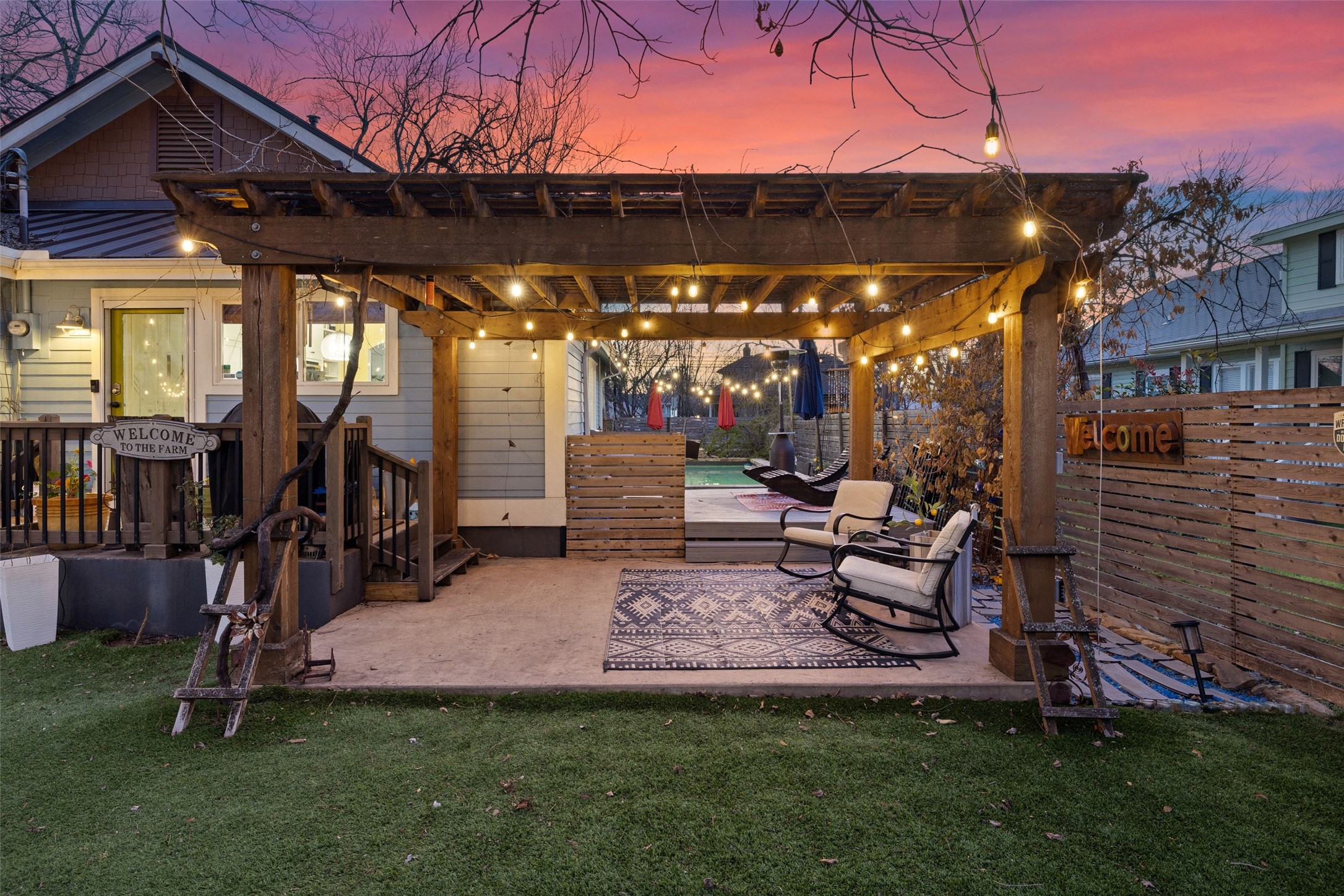 1507 South Church Street Georgetown, TX 78626 - Photo 35 of 40 a view of a backyard with a patio