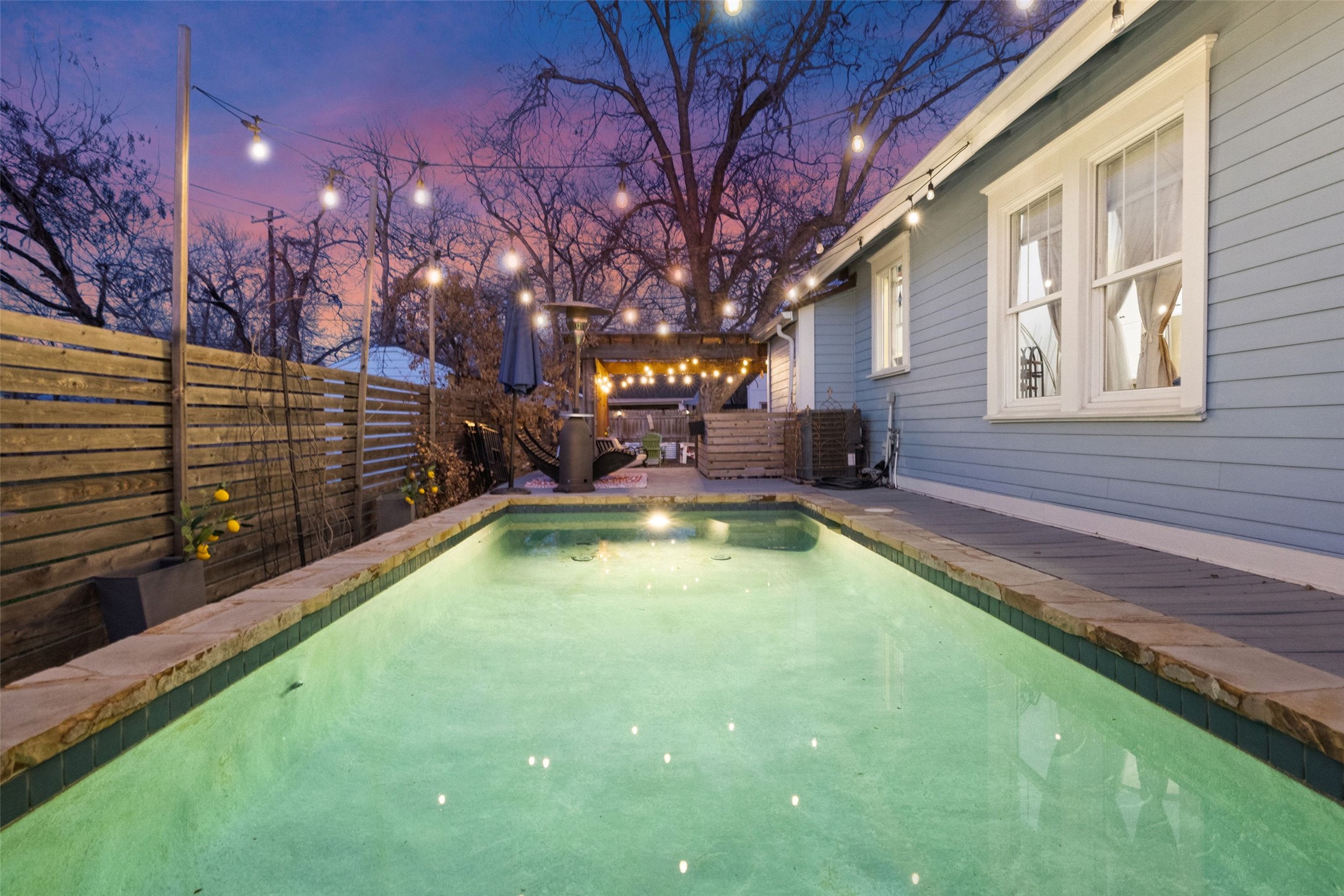 1507 South Church Street Georgetown, TX 78626 - Photo 38 of 40 a swimming pool with outdoor seating and yard